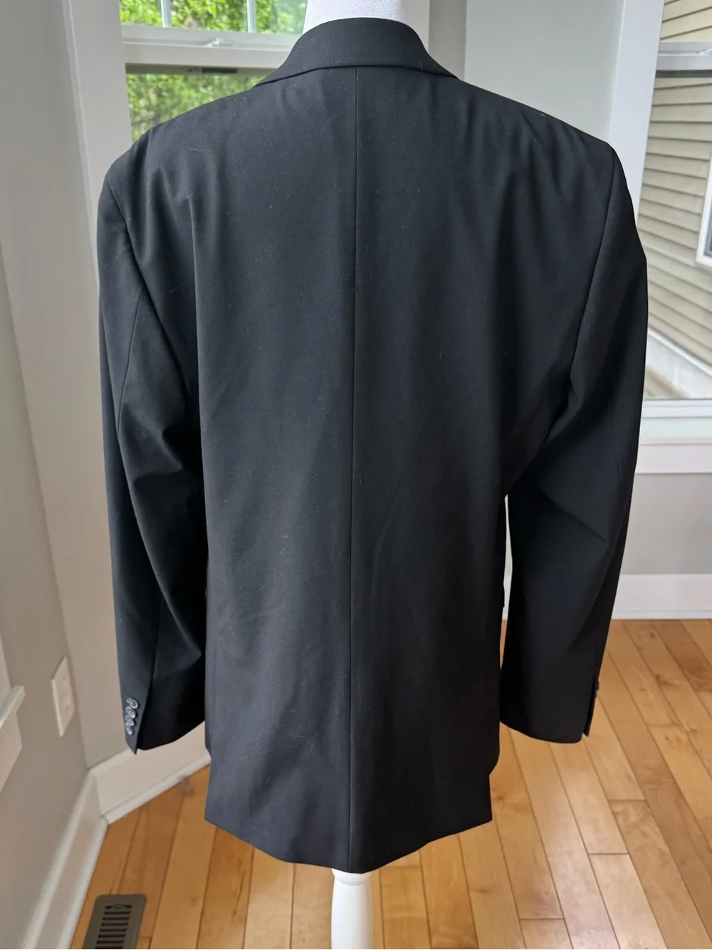 JF j.ferrar Black Single-Breasted Slim Fit Sport Coat Suit Jacket